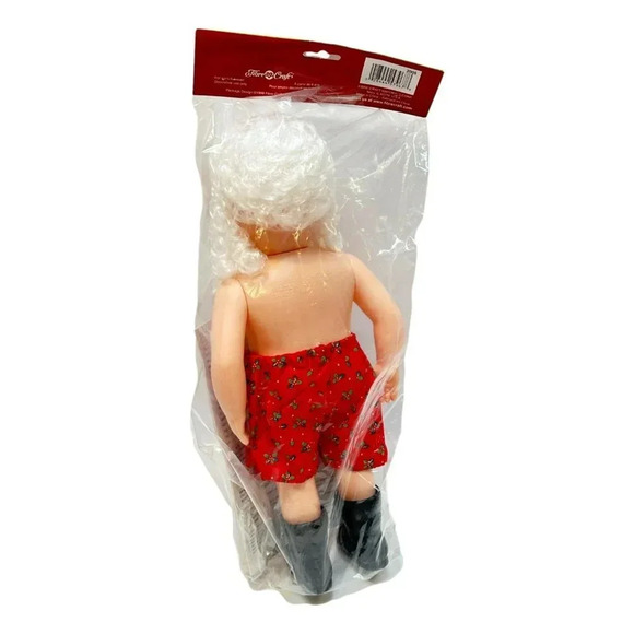 Vintage Fibre Craft Traditional Santa Doll 15 in Doll  & Pattern Crochet New - Picture 4 of 6